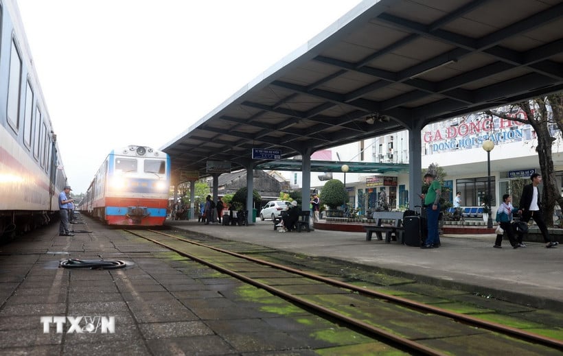 Une gare de la ligne ferroviaire Nord-Sud. (Source : VNA)