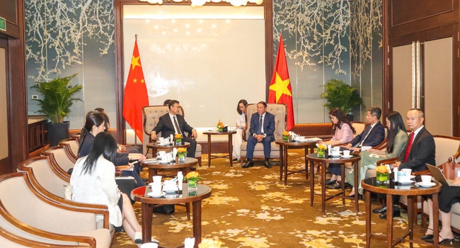 Weitere Förderung der Entwicklung der Sportkooperation zwischen Vietnam und China – Foto 1. Đẩy mạnh phát triển sâu sắc hơn nữa hợp tác thể thao giữa Việt Nam - Trung Quốc - Ảnh 1.