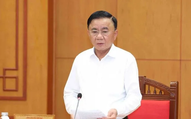 Comrade Tran Cam Tu gave a directive speech. (Photo: VNA) Đồng chí Trần Cẩm Tú phát biểu chỉ đạo. (Ảnh: TTXVN)