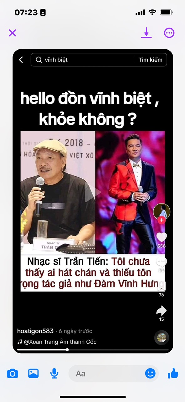 Nhạc sĩ Trần Tiến, Đàm Vĩnh Hưng lên tiếng sau thông tin về 