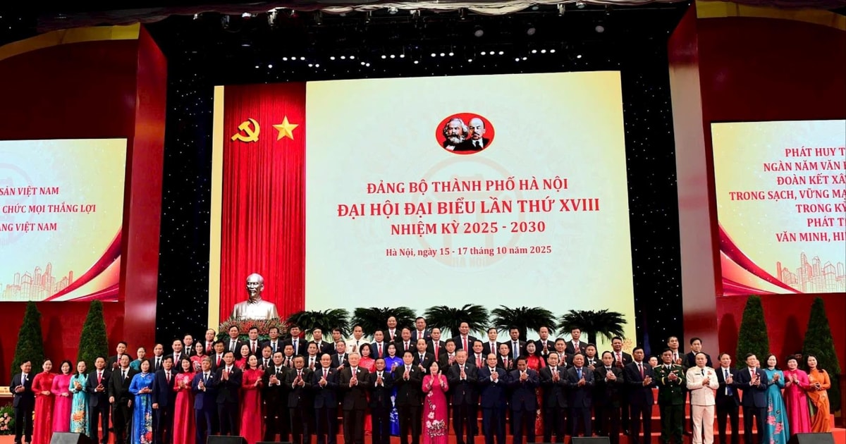 Danh sách Ban Thường vụ Thành ủy Hà Nội khóa XVIII