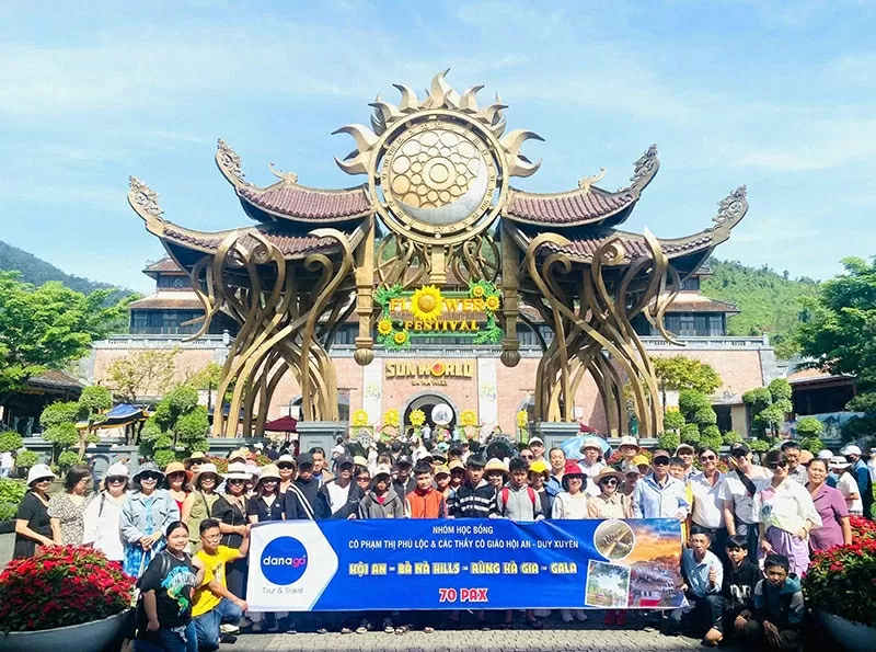 DANAGO đồng hành cùng các tour đoàn Bà Nà Hills quy mô lớn.