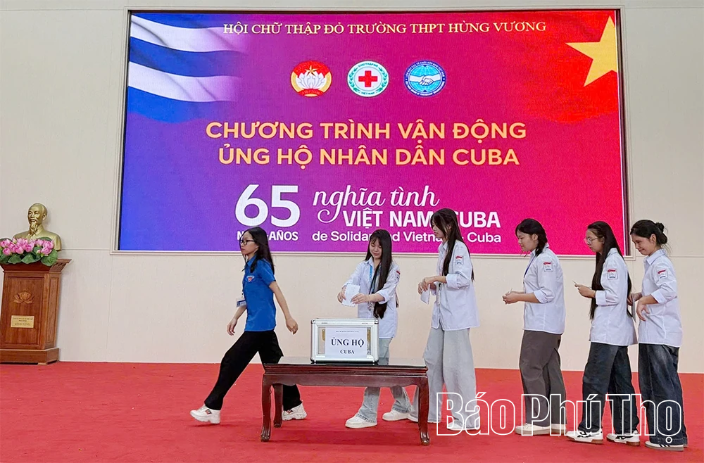 Phu Tho reçoit plus de 4,4 milliards de VND en soutien au peuple cubain