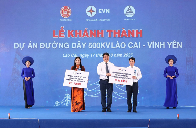 Đường dây 500 kV Lào Cai - Vĩnh Yên: Biểu tượng mới của ý chí và trí tuệ ngành điện- Ảnh 3. Đường dây 500 kV Lào Cai - Vĩnh Yên: Biểu tượng mới của ý chí và trí tuệ ngành điện- Ảnh 3.
