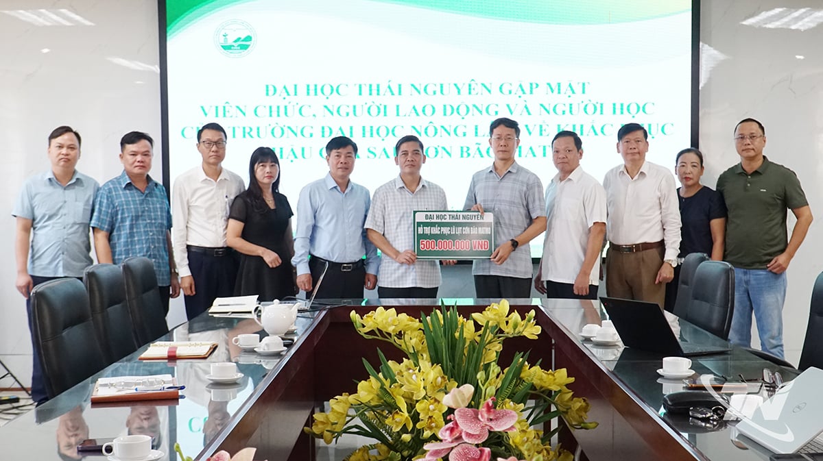 ມະຫາວິທະຍາ​ໄລ​ໄທ​ງວຽນ​ສະໜັບສະໜູນ​ມະຫາວິທະຍາ​ໄລ​ກະສິກຳ ​ແລະ ປ່າ​ໄມ້​ຜ່ານ​ຜ່າ​ຜົນ​ຮ້າຍ​ຢ້ອນ​ຫຼັງ​ຈາກ​ພາຍຸ​ເລກ 11.