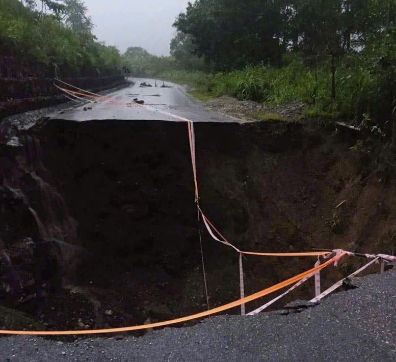 Announcing a natural disaster emergency situation on two national highways through Thai Nguyen and Dien Bien - Photo 2. Công bố tình huống khẩn cấp về thiên tai trên 2 tuyến quốc lộ qua Thái Nguyên, Điện Biên- Ảnh 2.