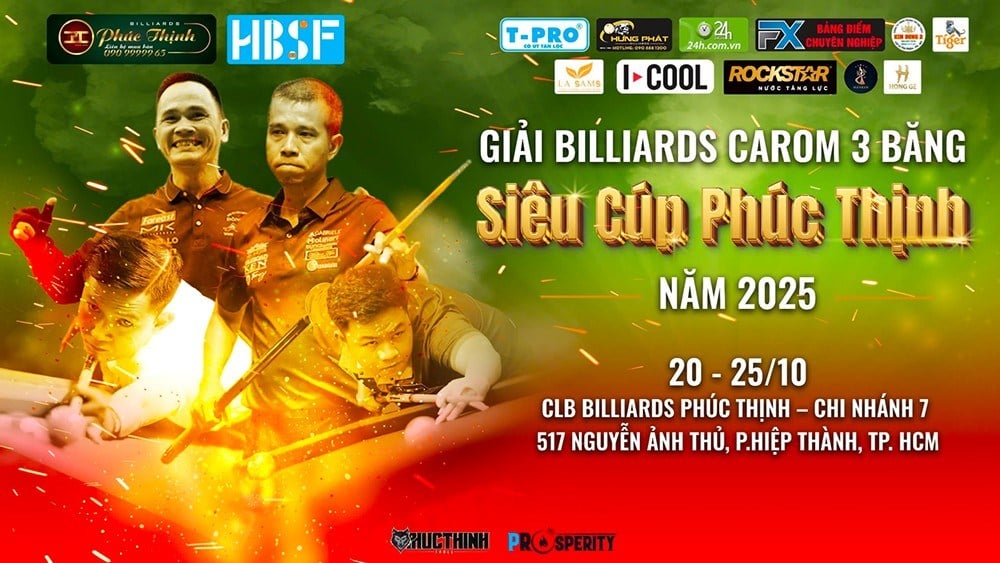 2025년 Phuc Thinh 컵에 참가하는 Bao Phuong Vinh와 3쿠션 캐롬 전문가 - 사진 4