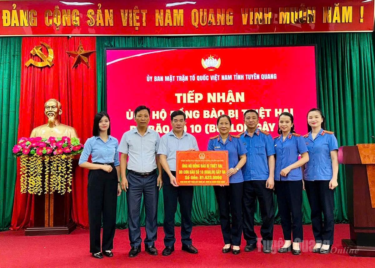 Provincial People's Procuracy provides support to overcome storm consequences.