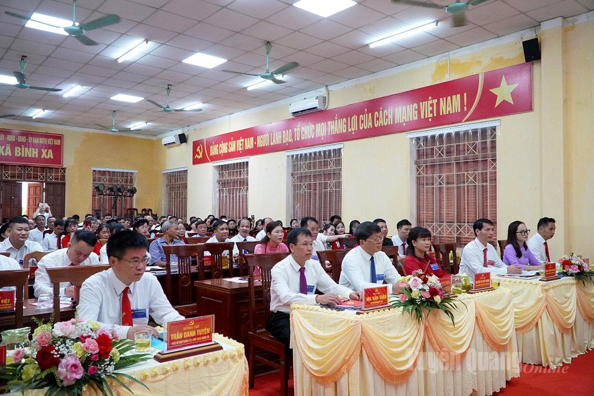 Delegates attending the 1st Congress of the Vietnam Fatherland Front of Binh Xa commune, term 2025-2030.