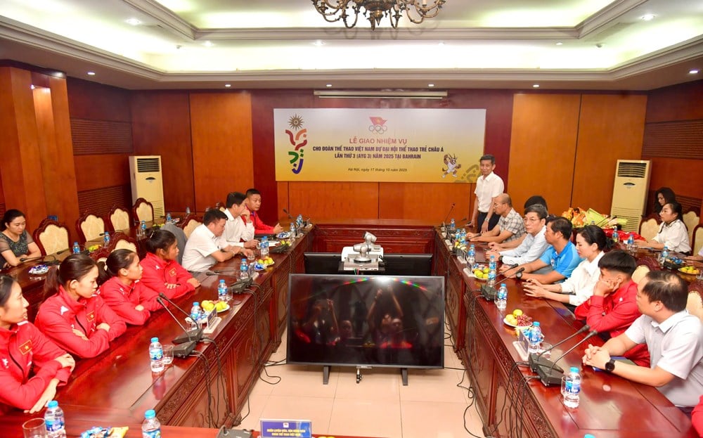 គណៈប្រតិភូកីឡាវៀតណាមត្រៀមខ្លួនដើម្បីដណ្ដើមយកព្រឹត្តិការណ៍កីឡាយុវជនអាស៊ីឆ្នាំ២០២៥ - រូបថត ៤
