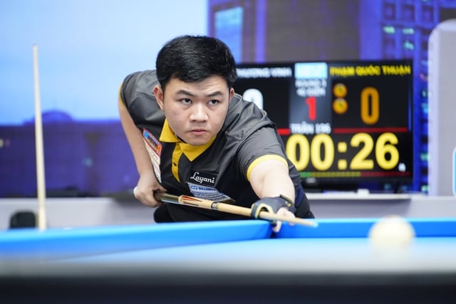 Biljart: Bao Phuong Vinh heeft helaas verloren, WK 2025 kent geen Vietnamese spelers - Foto 1. Billiards: Bao Phương Vinh thua ngược đáng tiếc, World Championship 2025 sạch bóng cơ thủ Việt Nam- Ảnh 1.