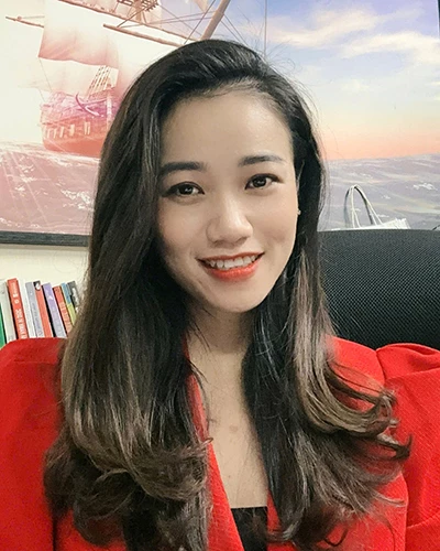 Ibu Tran Thi Hue, Direktur Jenderal Perusahaan Saham Gabungan Teknologi DES GROUP, Distrik Minh Xuan 
