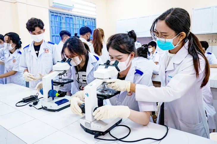Universités médicales privées : nécessité de revoir et d'évaluer objectivement - Photo 1. khối ngành sức khỏe - Ảnh 1.