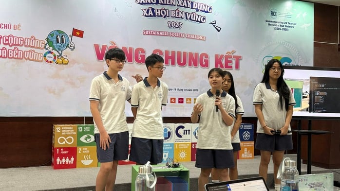 “Sáng kiến xây dựng xã hội bền vững” lần 3: Học sinh lan tỏa ý tưởng vì cộng đồng xanh - Ảnh 1.