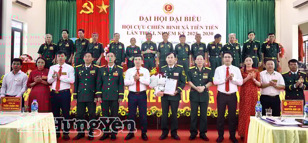 Ban Chấp hành Hội Cựu chiến binh xã Tiên Tiến, nhiệm kỳ 2025 - 2030.