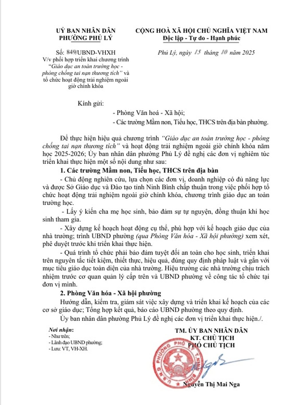 Phụ huynh khó hiểu về văn bản hoạt động ngoài giờ của UBND phường - 3