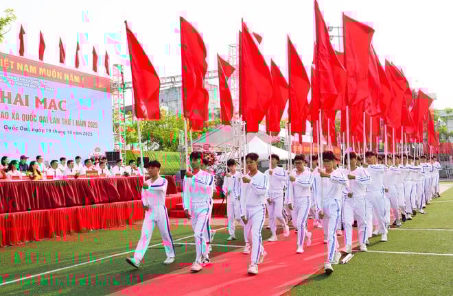 Quoc Oai kommun invigde jublande den första idrottsfestivalen - Foto 15. Xã Quốc Oai tưng bừng khai mạc Đại hội Thể dục Thể thao lần thứ Nhất- Ảnh 15.