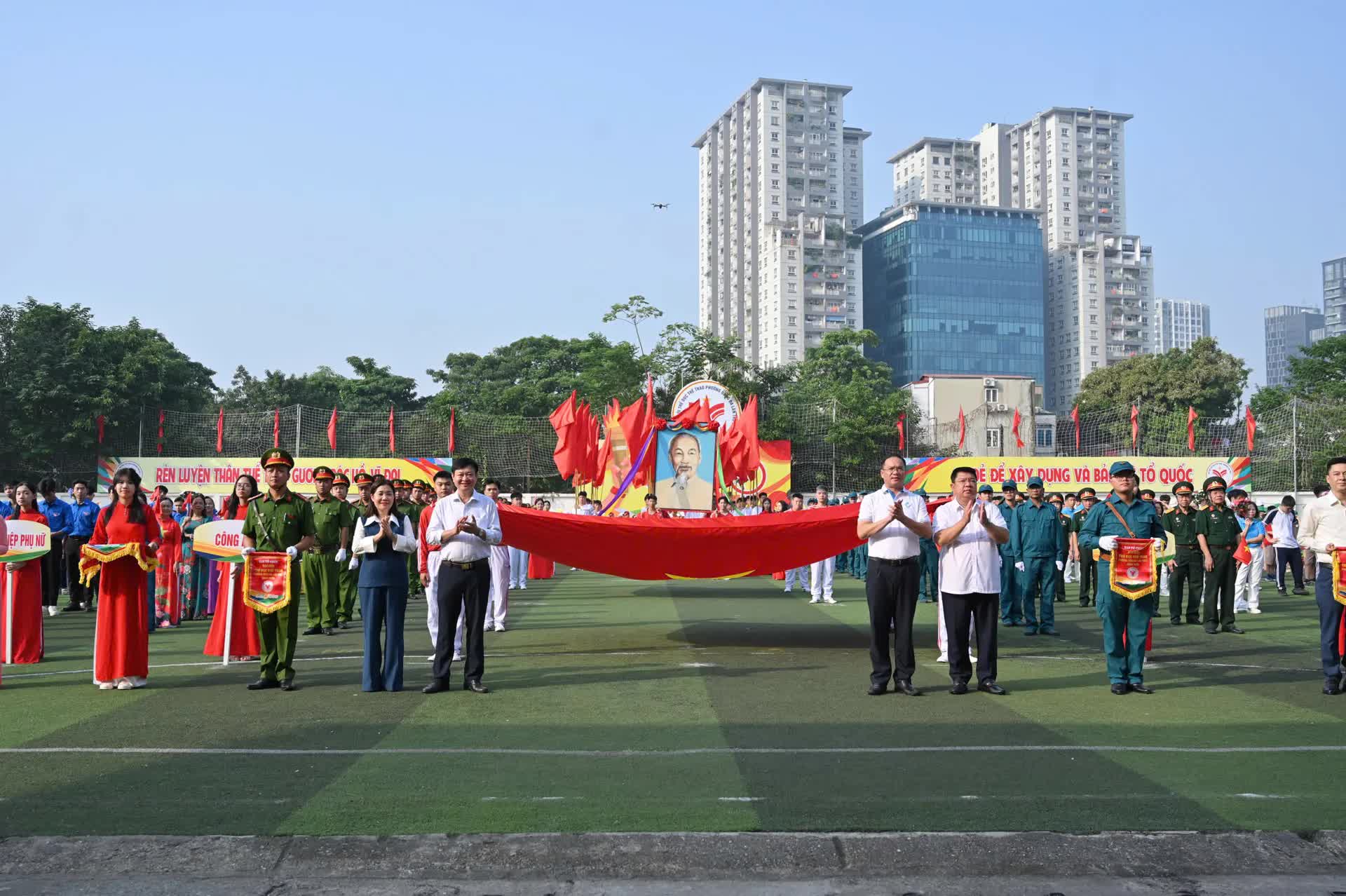 Phường Đống Đa khai mạc Đại hội Thể dục thể thao lần thứ I năm 2025- Ảnh 3.