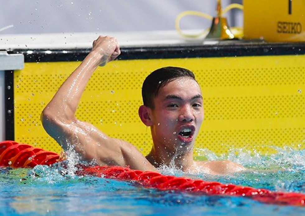 Huy Hoang won 2 Asian gold medals: Achievements encouraging Vietnamese swimming - 1