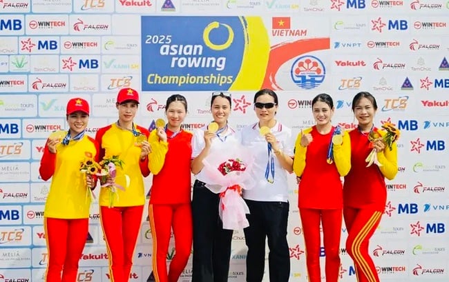 Việt Nam nhất toàn đoàn tại Giải đua thuyền Rowing vô địch châu Á - Ảnh 1. Việt Nam nhất toàn đoàn tại Giải đua thuyền Rowing vô địch châu Á - Ảnh 1.