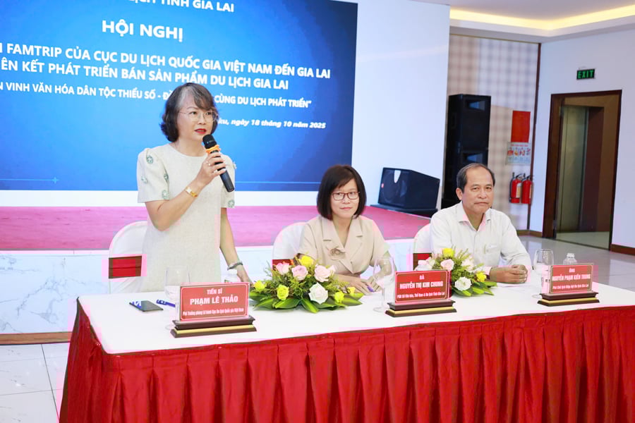 Đoàn Famtrip Cục Du lịch Quốc gia Việt Nam gặp gỡ ngành du lịch tỉnh Gia Lai - Ảnh 1.