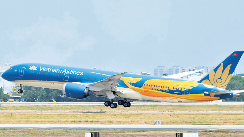 Novas e modernas aeronaves da Vietnam Airlines.