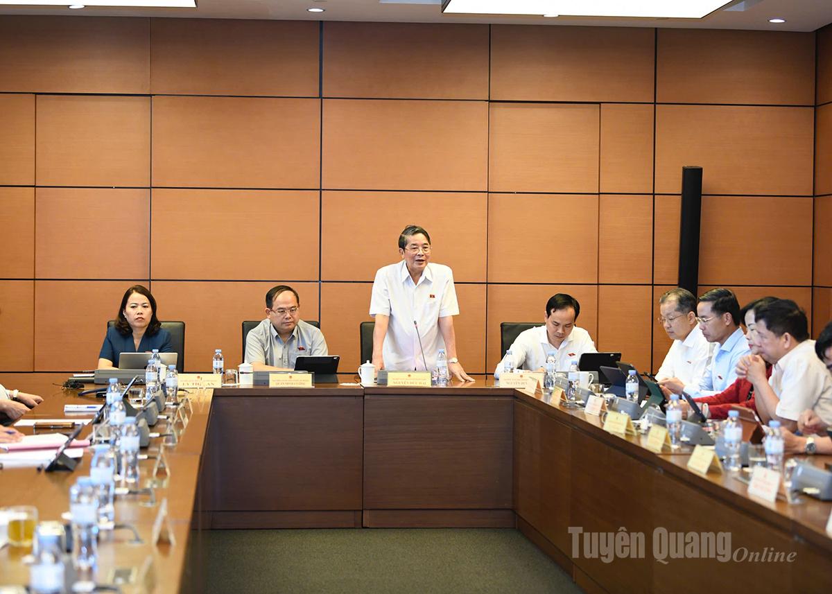 Phó Chủ tịch Quốc hội Nguyễn Đức Hải điều hành thảo luận.