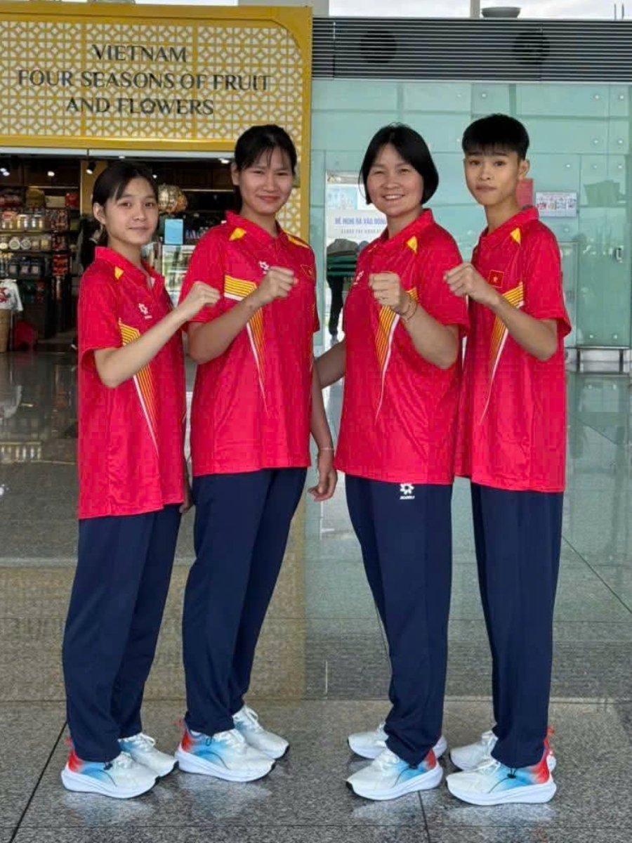 Taekwondo Việt Nam chính thức lên đường tham dự Đại hội thể thao Trẻ châu Á lần thứ 3 - Ảnh 2.