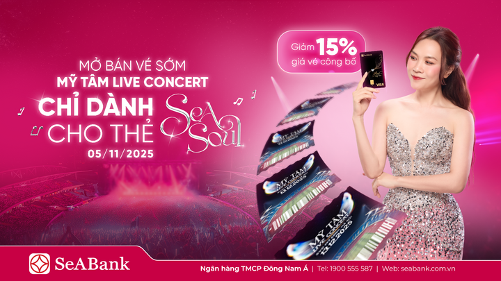 SeABank mang cơ hội săn vé miễn phí trải nghiệm Mỹ Tâm Live Concert 2025 - 1