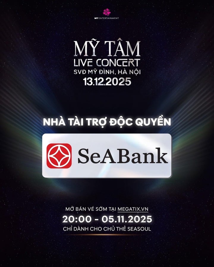 SeABank mang cơ hội săn vé miễn phí trải nghiệm Mỹ Tâm Live Concert 2025 - 4