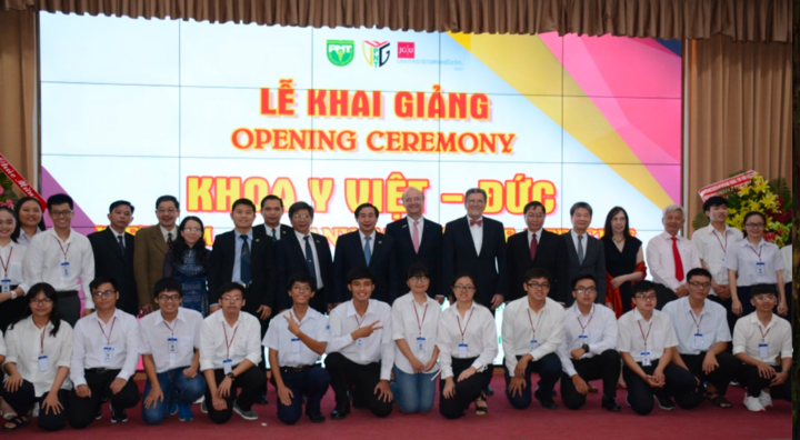 Một buổi khai giảng chương trình Y khoa Việt - Đức của Trường ĐH Y khoa Phạm Ngọc Thạch. (Ảnh tư liệu)