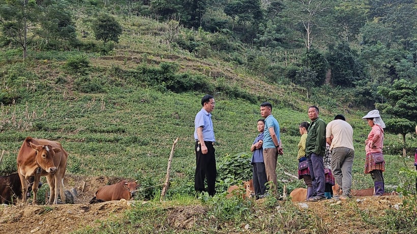 ການນຳເມືອງ ປ່າວາຊູ ລົງກວດກາຈຸດເກີດເຫດ ເຂດທີ່ມີຄວາມສ່ຽງເກີດດິນເຈື່ອນ ສົ່ງຜົນກະທົບຕໍ່ຊີວິດ ແລະ ຊັບສິນຂອງປະຊາຊົນ.