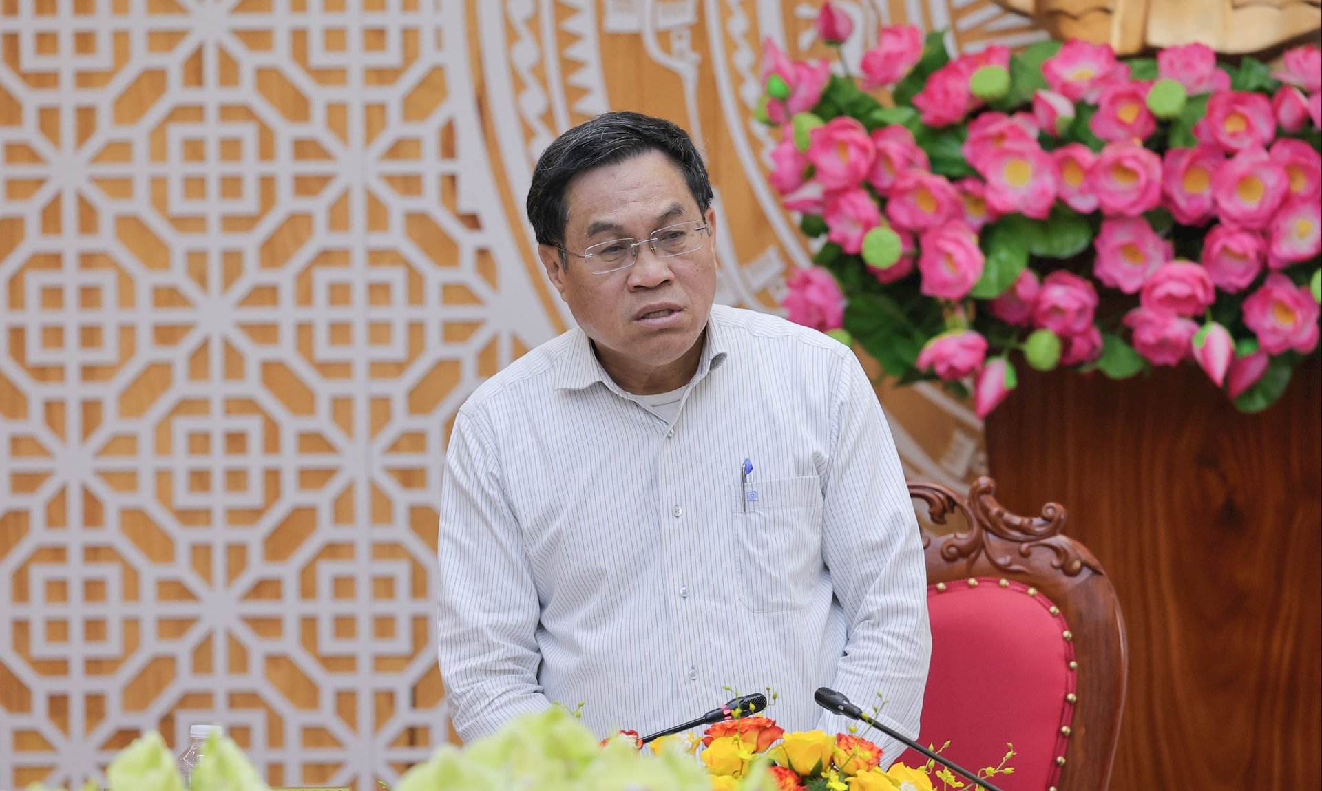 Phó Chủ tịch UBND tỉnh Võ Ngọc Hiệp kết luận buổi làm việc