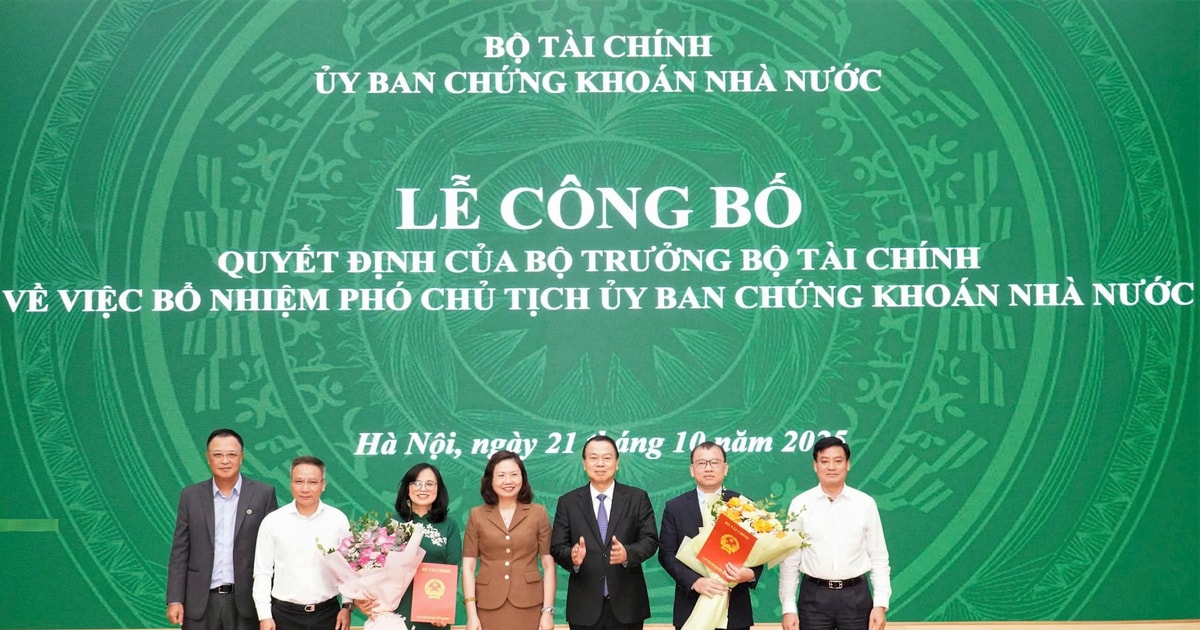 Hội nghị công bố Quyết định của Bộ trưởng Bộ Tài chính về việc bổ nhiệm Phó Chủ tịch UBCKNN