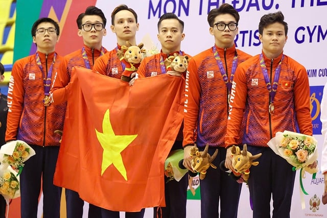 Warum hat die vietnamesische Turnmannschaft bei den 33. SEA Games ihr Ziel gesenkt? – Foto 1. Vì sao đội tuyển TDDC VN hạ chỉ tiêu tại SEA Games 33?- Ảnh 1.