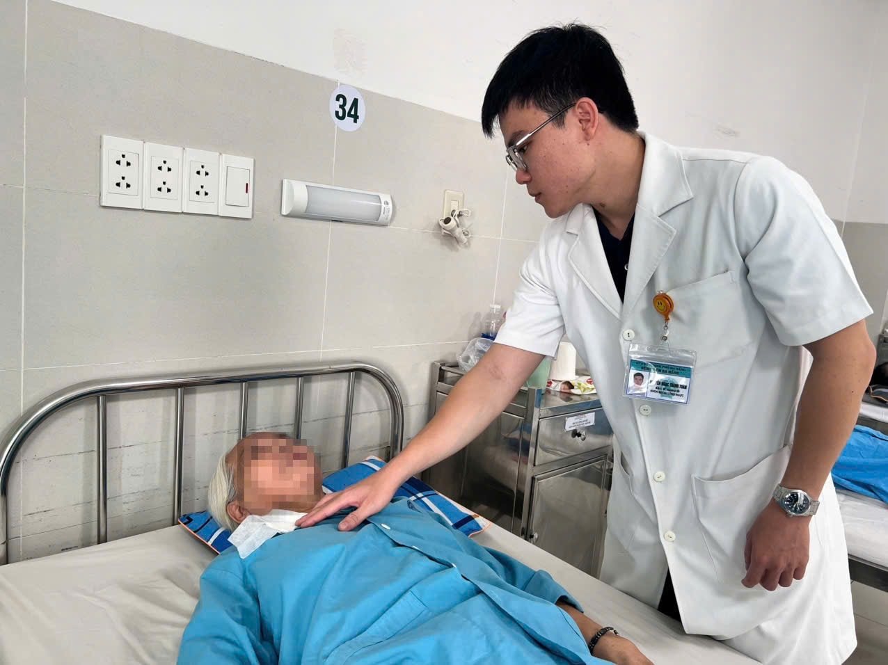 Sau phẫu thuật, bệnh nhân phục hồi tốt. Ảnh: L.H