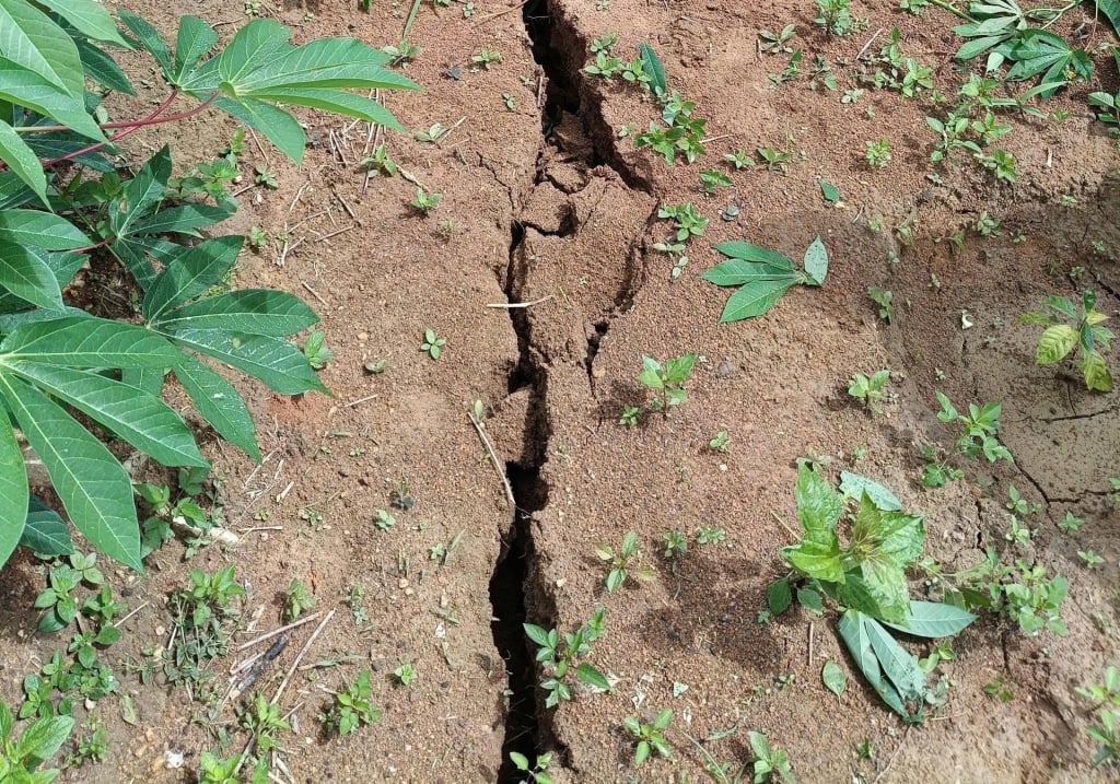Une fissure dans la montagne du village de Rók Mét (commune de Đắk Plô) menace la sécurité des biens et la vie de dizaines de personnes vivant en contrebas.