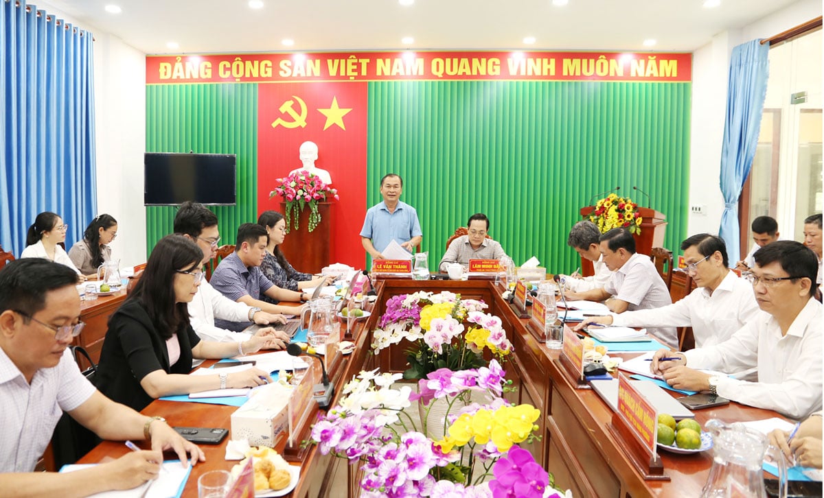 Scene of the monitoring session in Tra Vinh ward.
