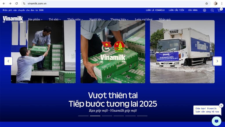 Vinamilk und der Weg des Teilens mit Menschen nach Naturkatastrophen – Foto 1.