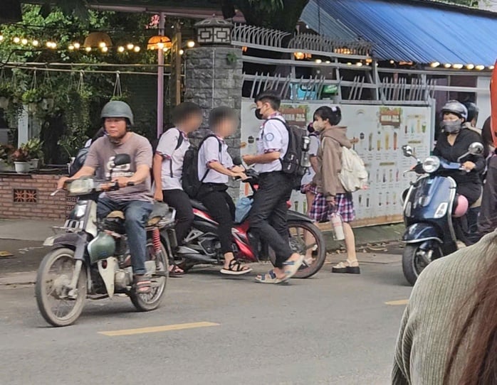 Vẫn còn nhiều trường hợp vi phạm giao thông tại trung tâm GDNN- GDTX - Ảnh 2.