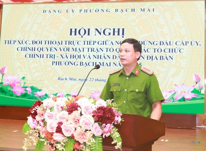 Bach Mai Ward: Dialog, å gripe tak i presserende folks problemer - Foto 6. Phường Bạch Mai: Đối thoại, nắm bắt các vấn đề dân sinh bức xúc- Ảnh 6.