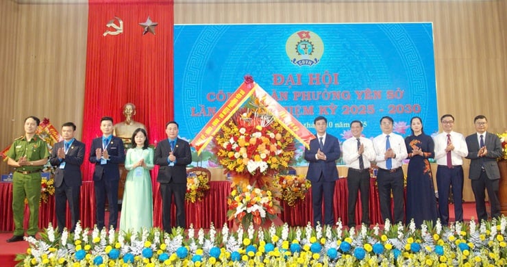 The 1st Congress of Yen So Ward Trade Union, term 2025-2030 - Photo 2. Đại hội đại biểu Công đoàn phường Yên Sở lần thứ I, nhiệm kỳ 2025-2030- Ảnh 2.