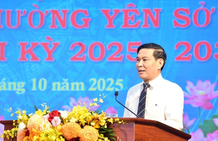 The 1st Congress of Yen So Ward Trade Union, term 2025-2030 - Photo 3. Đại hội đại biểu Công đoàn phường Yên Sở lần thứ I, nhiệm kỳ 2025-2030- Ảnh 3.