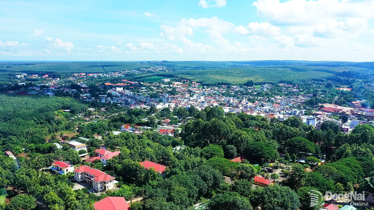 Loc Ninh gränskommun (Dong Nai-provinsen) sett från ovan. Foto: Phu Quy