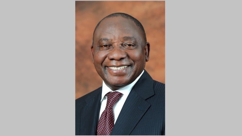 Presidente sul-africano Matamela Cyril Ramaphosa. (Foto: Fornecida pelo Ministério das Relações Exteriores)