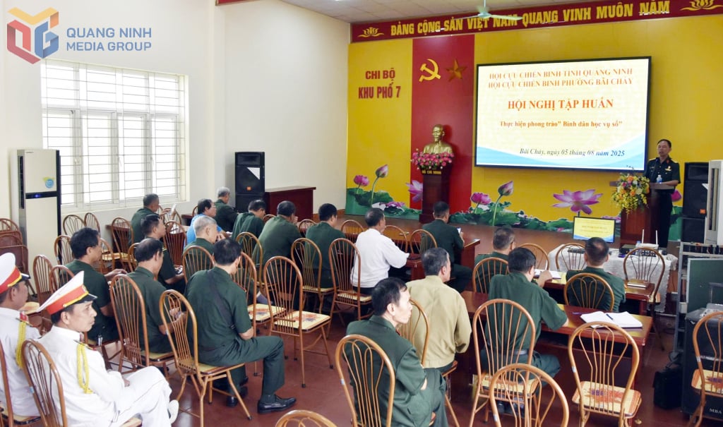Hội CCB phường Bãi Cháy tổ chức tập huấn thực hiện phong trào