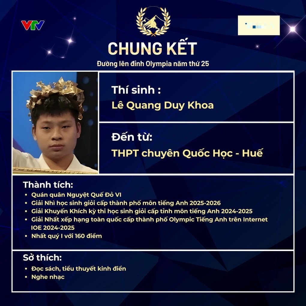 Chung kết Olympia 2025 hội tụ đại diện 4 vùng kinh tế sau sáp nhập - 1