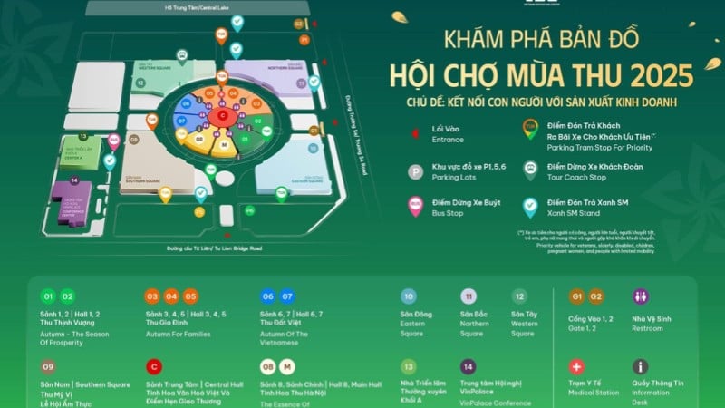 A Feira de Outono de 2025 acontecerá de 25 de outubro a 4 de novembro no Centro de Exposições do Vietnã (Dong Anh, Hanói).
