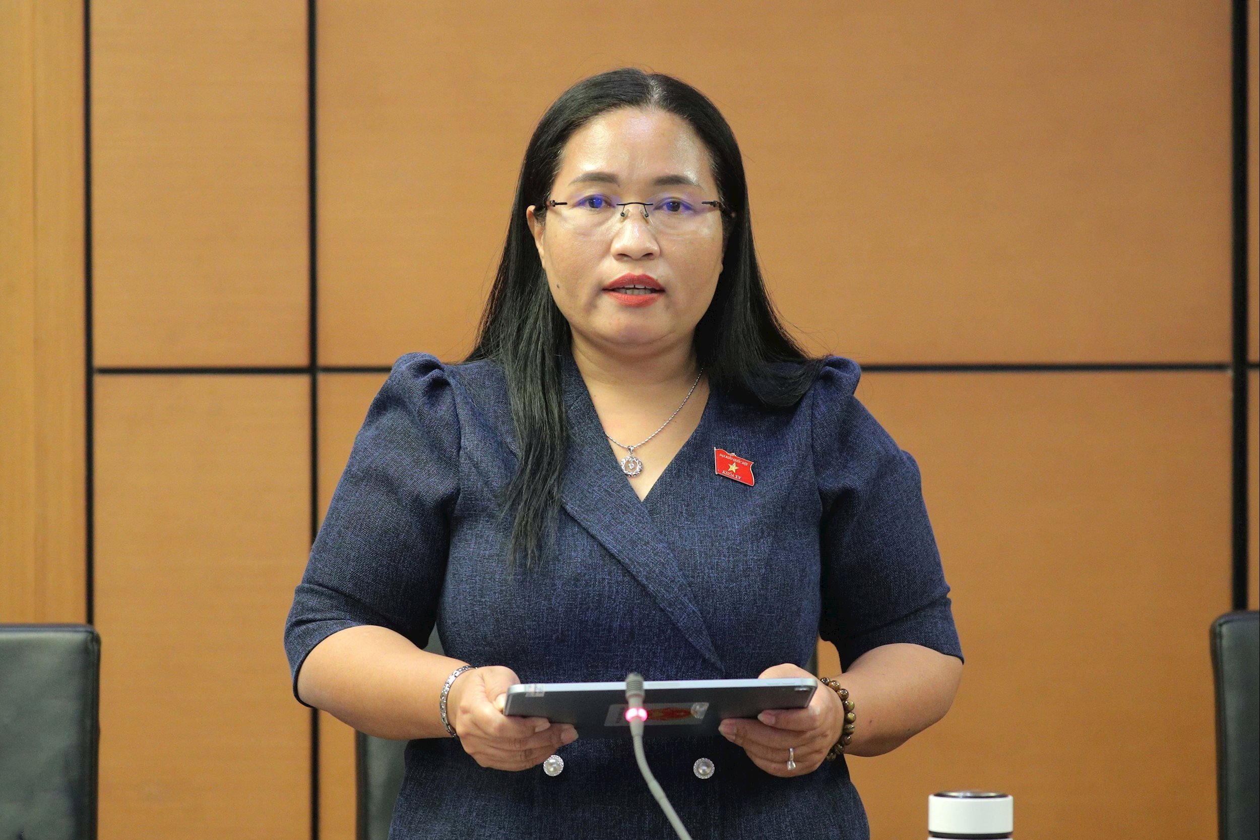 Delegátka Národního shromáždění Chamalea Thi Thuy (Khanh Hoa)