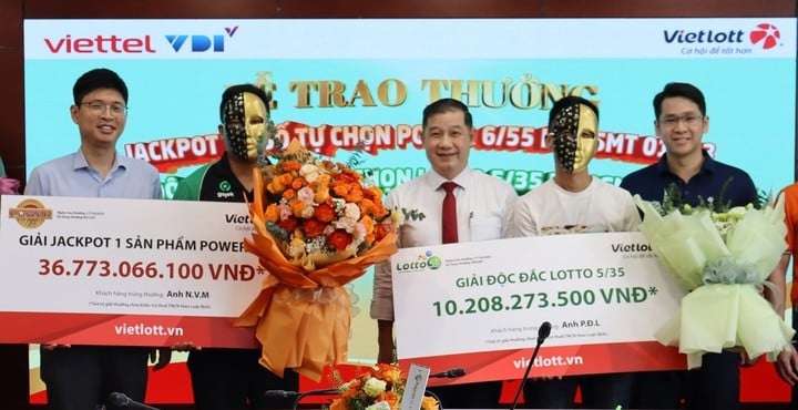 Mr. M. won Jackpot 1 (jackpot) of nearly 37 billion VND. (Photo: D.V)